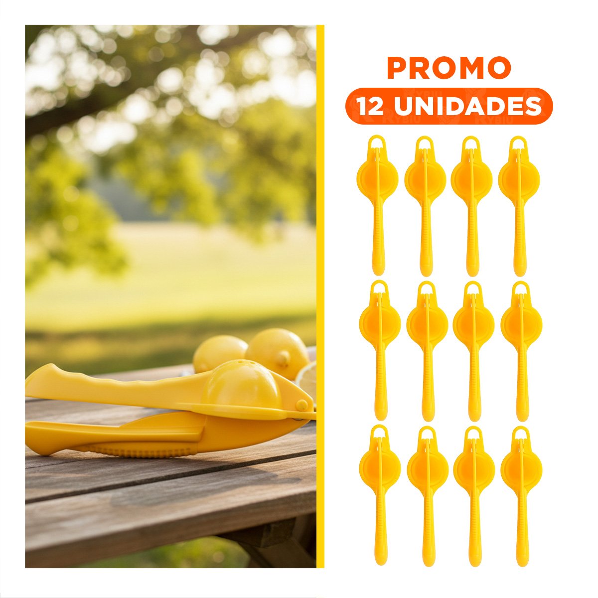 PACK12 EXTRACTOR DE BEBIDAS PLASTICO AMARILLO LIGERO Y RESISTENTE PARA CASA Y+REGALO STICKER - 1