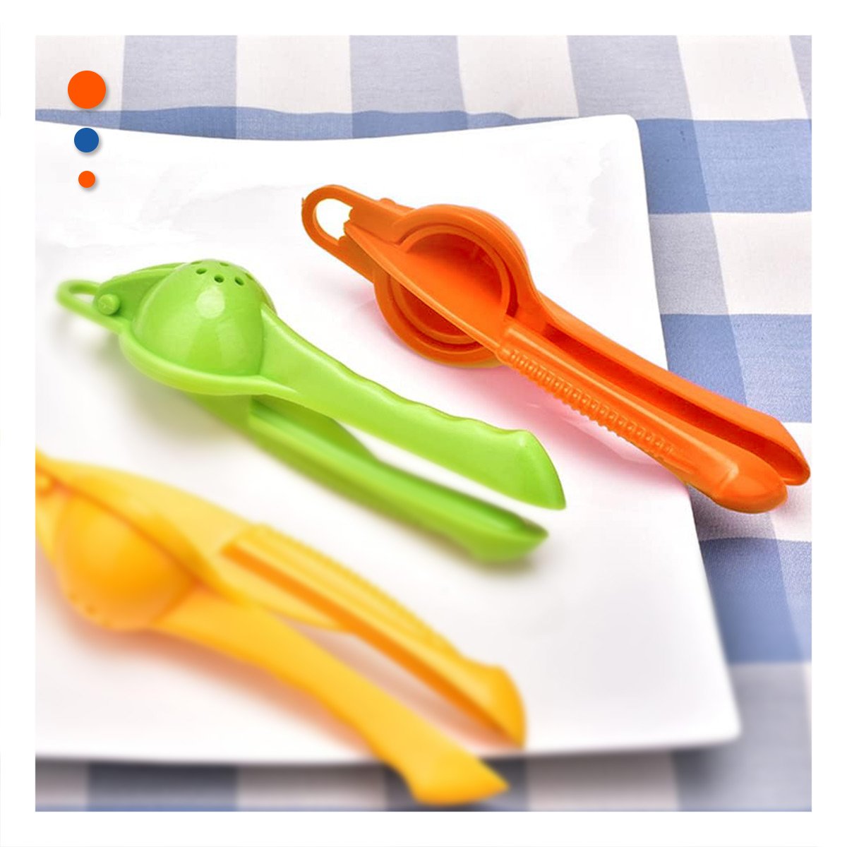 PACK6 MOLINO LIGERO PLASTICO NARANJA RESISTENTE Y PRACTICO PARA USO DIARIO - 2