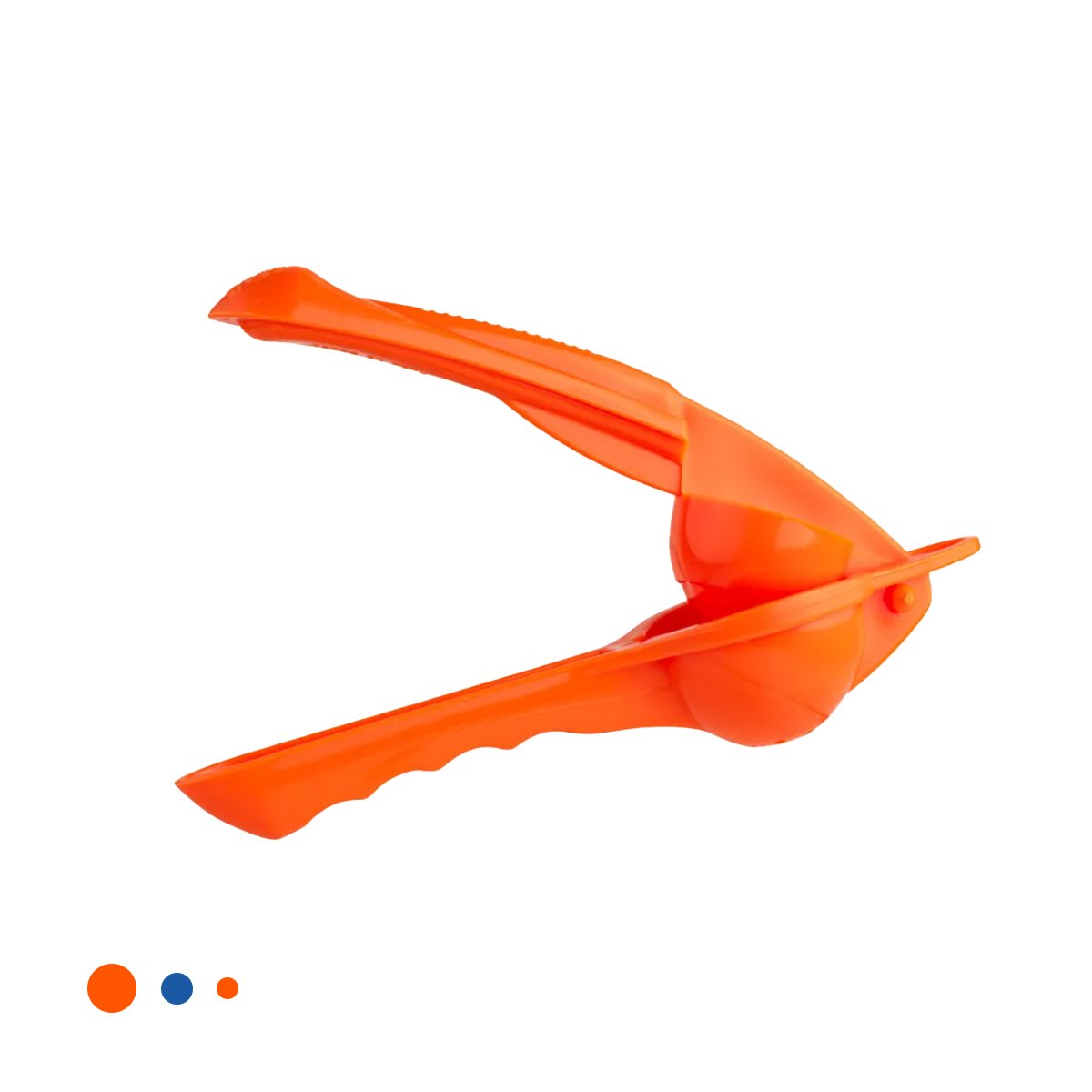 PRENSA COMPACTO PLASTICO NARANJA PARA USO DIARIO EN CASA HOGAR Y+LIGAS REGALO - 3