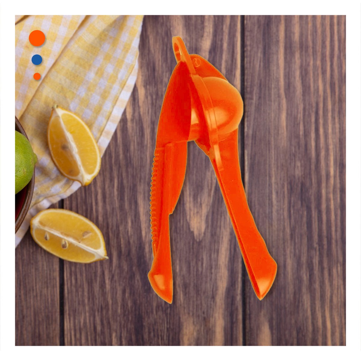 PACK12 EXTRACTOR FACIL PLASTICO NARANJA PARA PREPARAR BEBIDAS FRESCAS EN HOGAR - 3