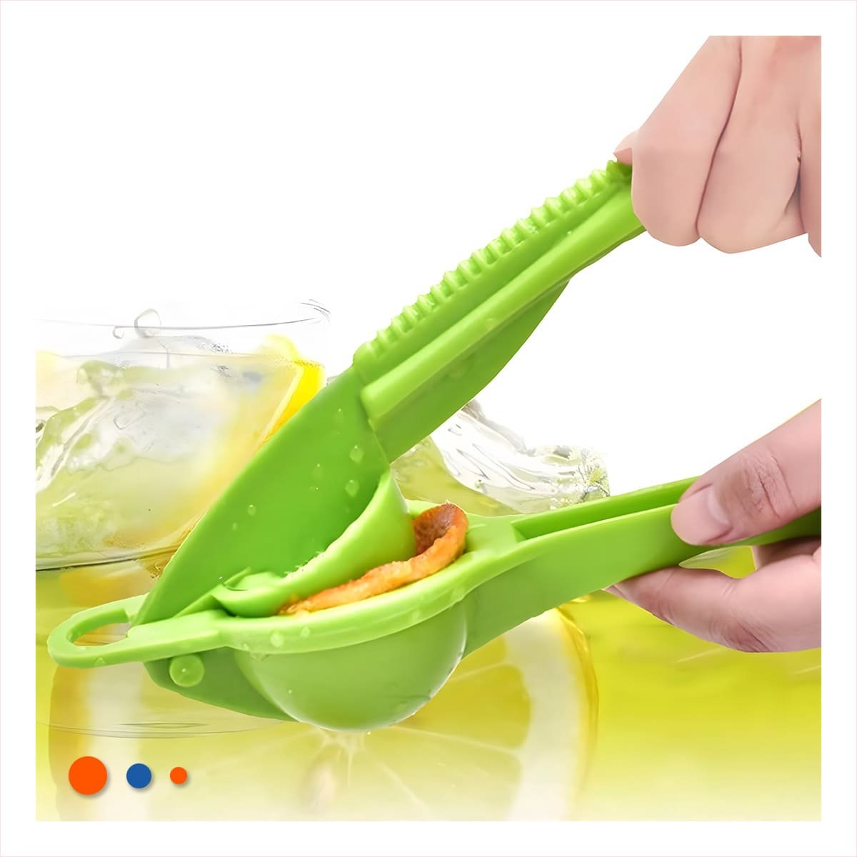 PACK6 PRENSADOR VERDE PLASTICO PORTATIL FACIL DE USAR - 3