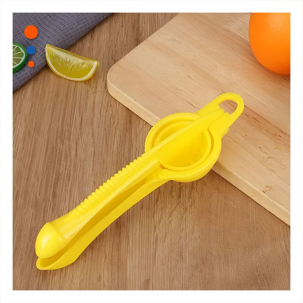 MOLINO DE JUGOS PLASTICO AMARILLO PARA PREPARAR BEBIDAS NATURALES Y+REGALO STICKER - 2