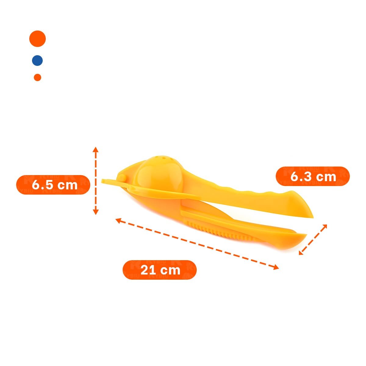 MOLINO DE JUGOS PLASTICO AMARILLO PARA PREPARAR BEBIDAS NATURALES Y+REGALO STICKER - 4