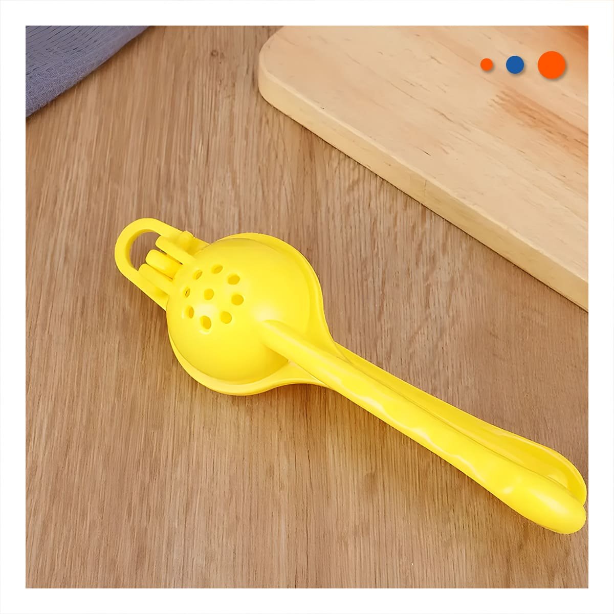 PACK2 TRITURADOR DE COCINA PLASTICO AMARILLO PARA BEBIDAS CASERAS Y HOGAR - 2