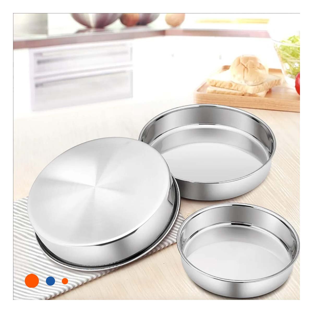 PACK4 KIT METALICO REDONDO PARA DECORACION DE MESA - 3
