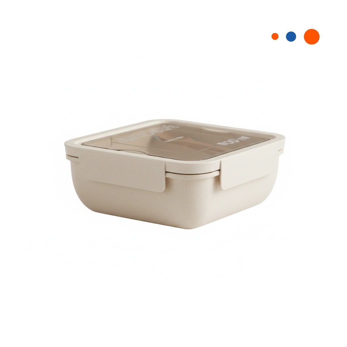 RECIPIENTE CUADRADO CON CUBIERTOS 1100ML ROSADO PARA LUNCH Y LLEVAR COMIDA Y+REGALO STICKER - 3