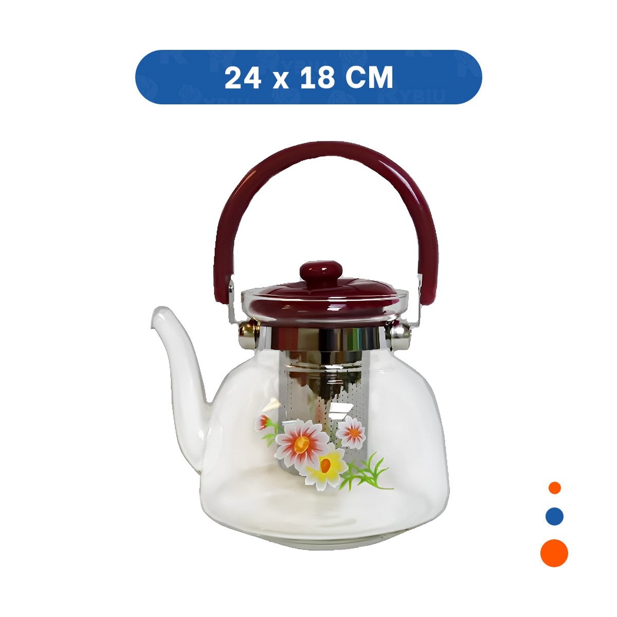 PACK6 PRODUCTO PARA BEBIDAS 1600ML TRANSPARENTE GUINDA RESISTENTE - 4