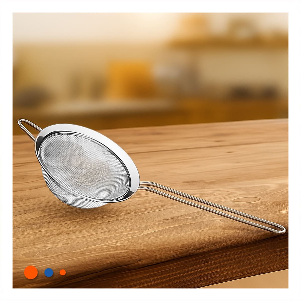 PACK4 UTENSILIO PRACTICO CON MANGO LARGO PARA COCINA EN ACERO PLATEADO Y+REGALO STICKER - 5