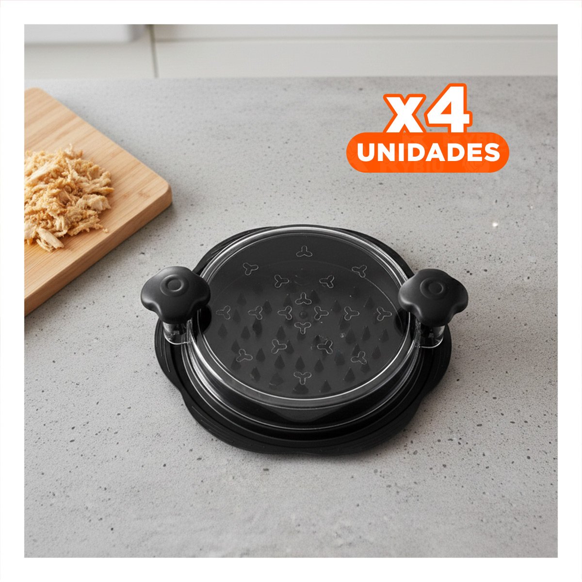 PACK4 DISPOSITIVO PRACTICO Y FUNCIONAL PARA DESHILACHAR CARNE EN COCINA - 1