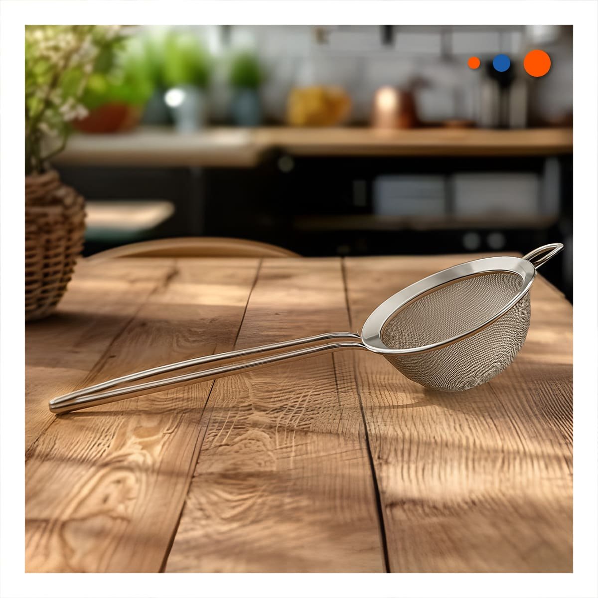 HERRAMIENTA DE COCINA CON MANGO LARGO ACERO INOXIDABLE PLATEADO Y+REGALO STICKER - 5