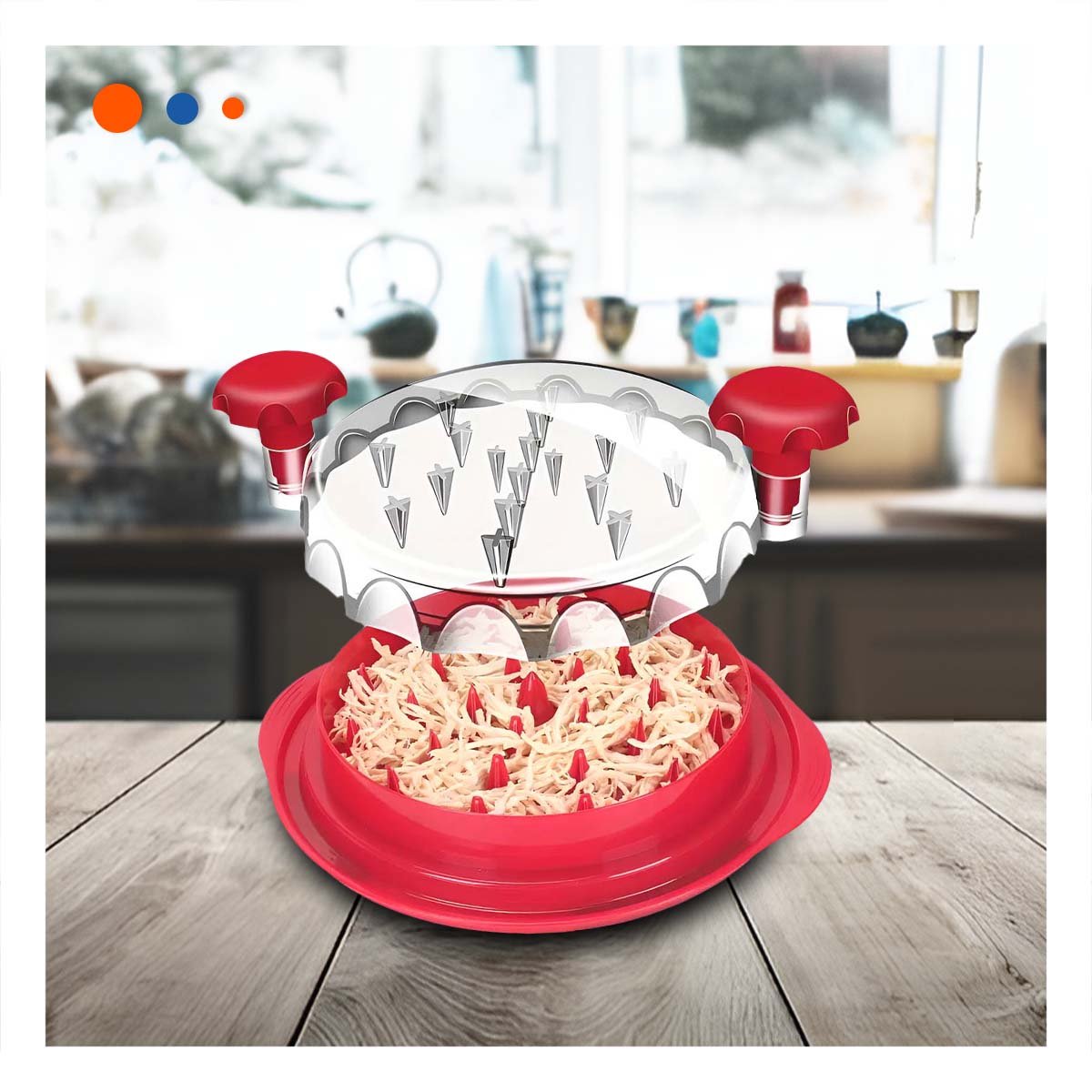 PACK12 RALLADOR MANUAL FUNCIONAL PARA CARNE COCIDA EN COCINA Y+REGALO STICKER - 3