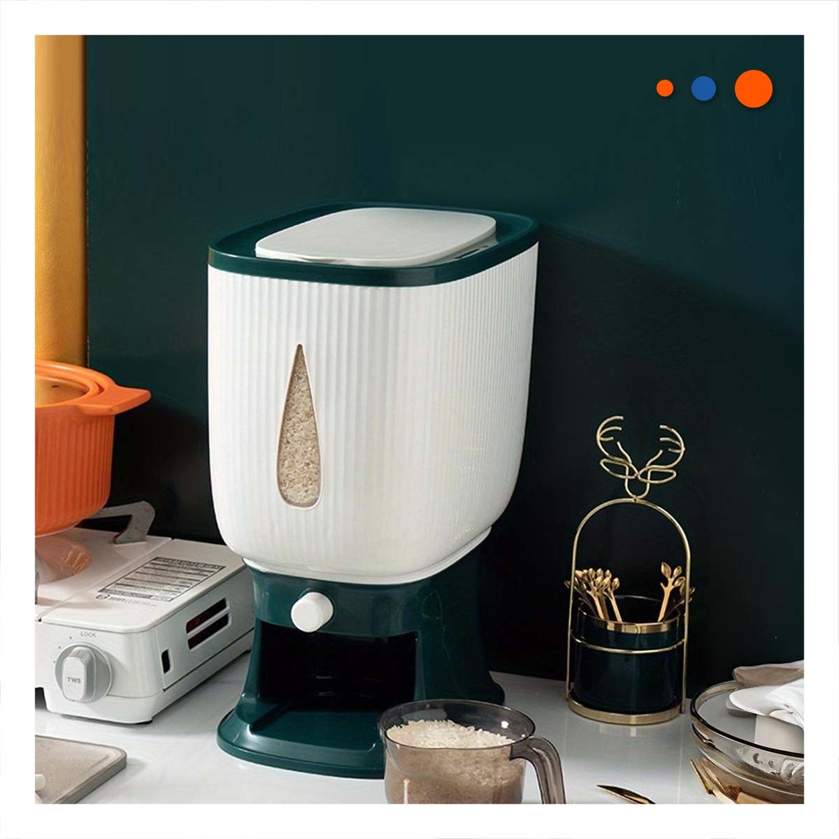 PACK4 ENVASE VERTICAL PARA CEREALES Y MENESTRAS EN COCINA - 5
