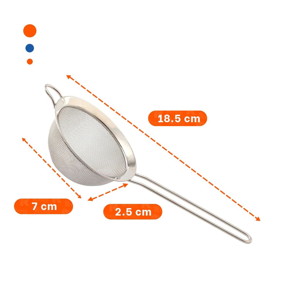 ESCURRIDOR DE COCINA CON MANGO LARGO ACERO INOXIDABLE PLATEADO Y+POST IT - 4