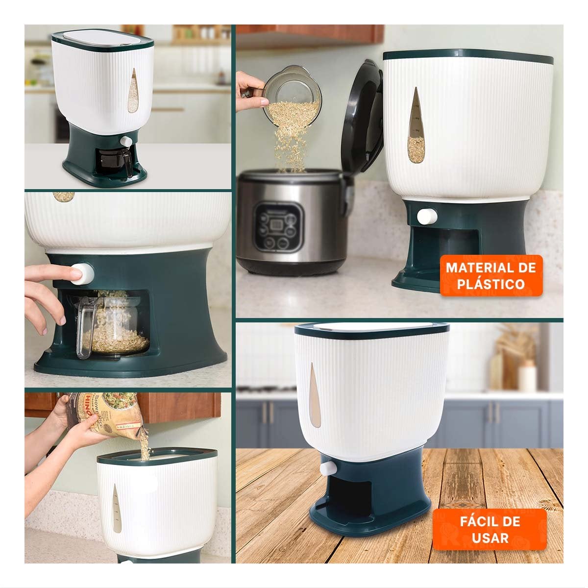 RECIPIENTE DE MENESTRAS CON SISTEMA GIRATORIO PARA COCINA Y+POST IT - 1