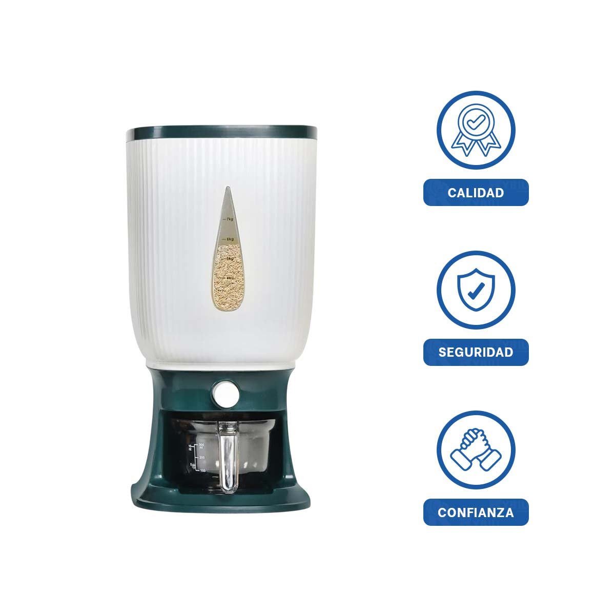 DEPOSITO DE GRANOS CON SISTEMA DISPENSADOR PARA COCINA FAMILIAR - 3
