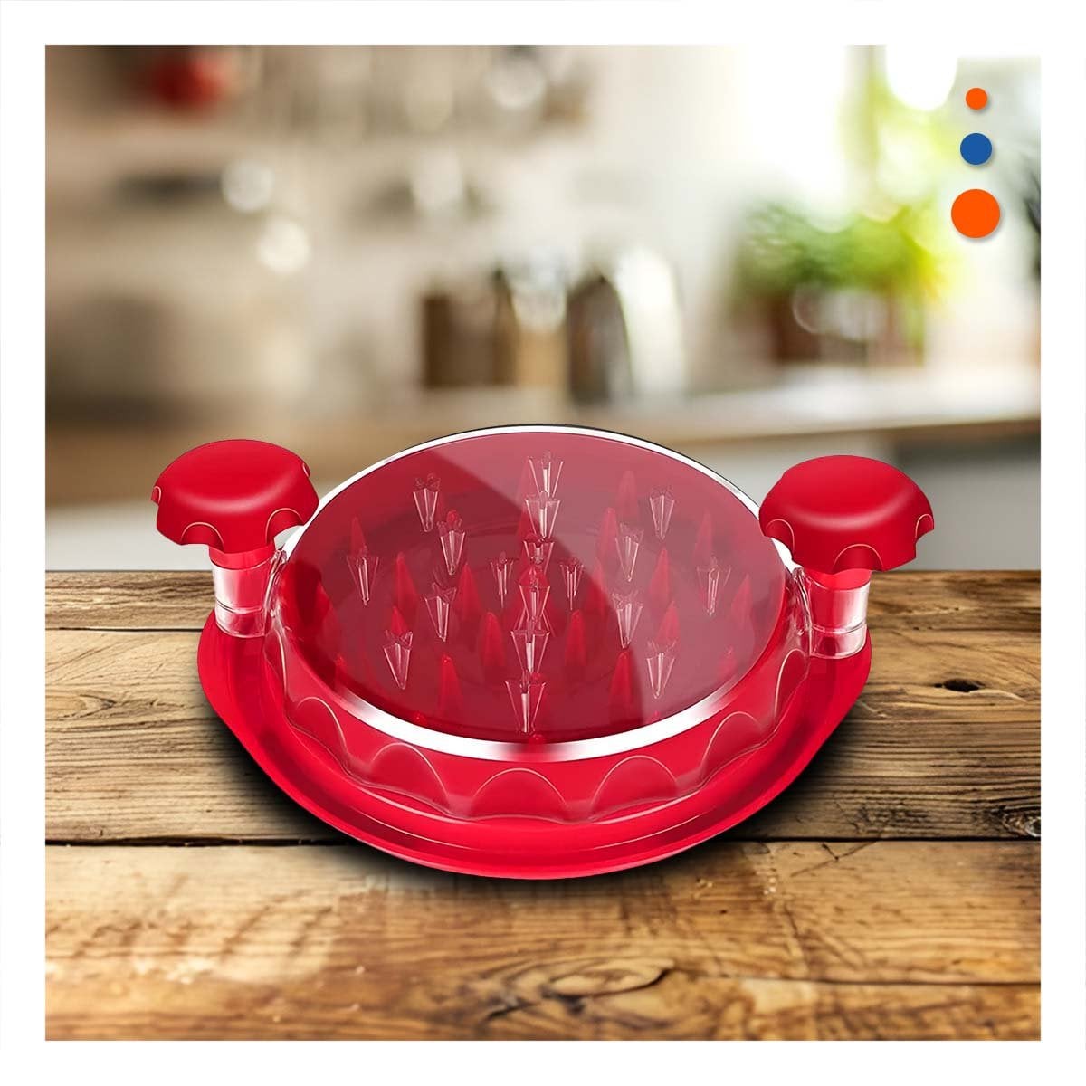 PACK6 MOLINO GIRATORIO RESISTENTE PARA CARNE DE POLLO EN COCINA Y+PAPEL REGALO - 5