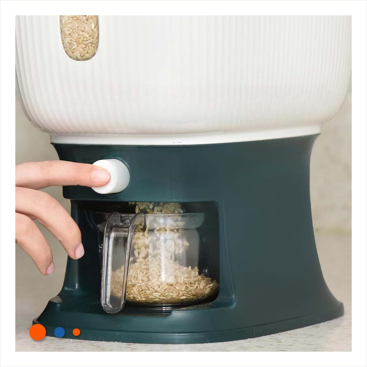 ALMACENADOR DE GRANOS SECOS CON DISPENSADOR PARA CASA Y+LIGAS REGALO - 2