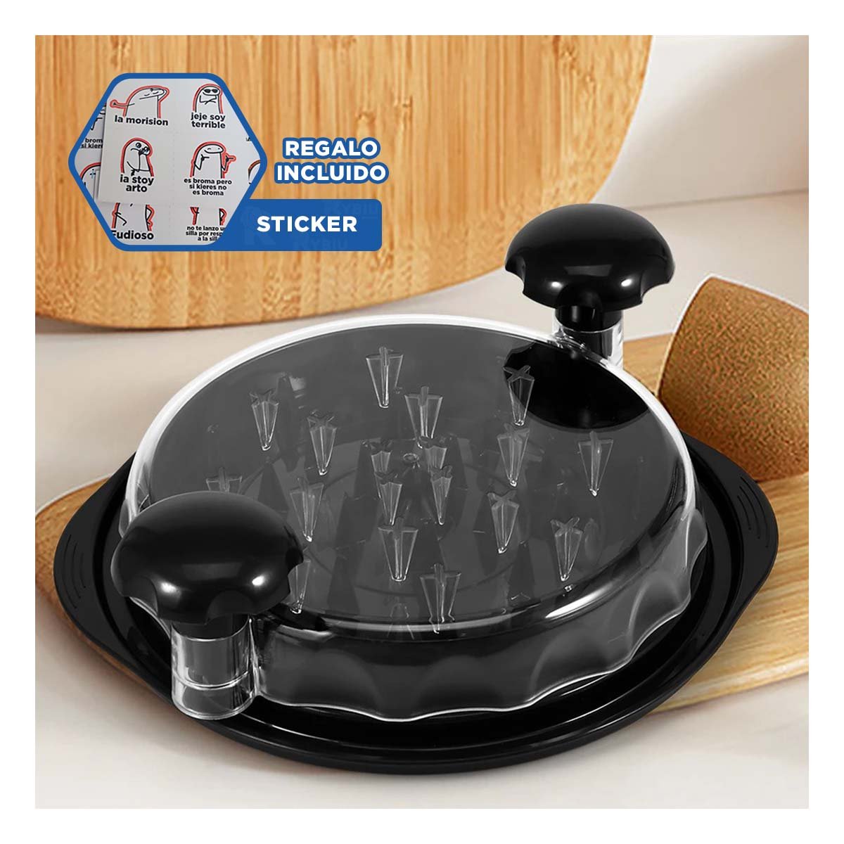 ACCESORIO DE COCINA PARA TRITURAR POLLO COCIDO SIN ESFUERZO EN HOGAR Y+REGALO STICKER - 1