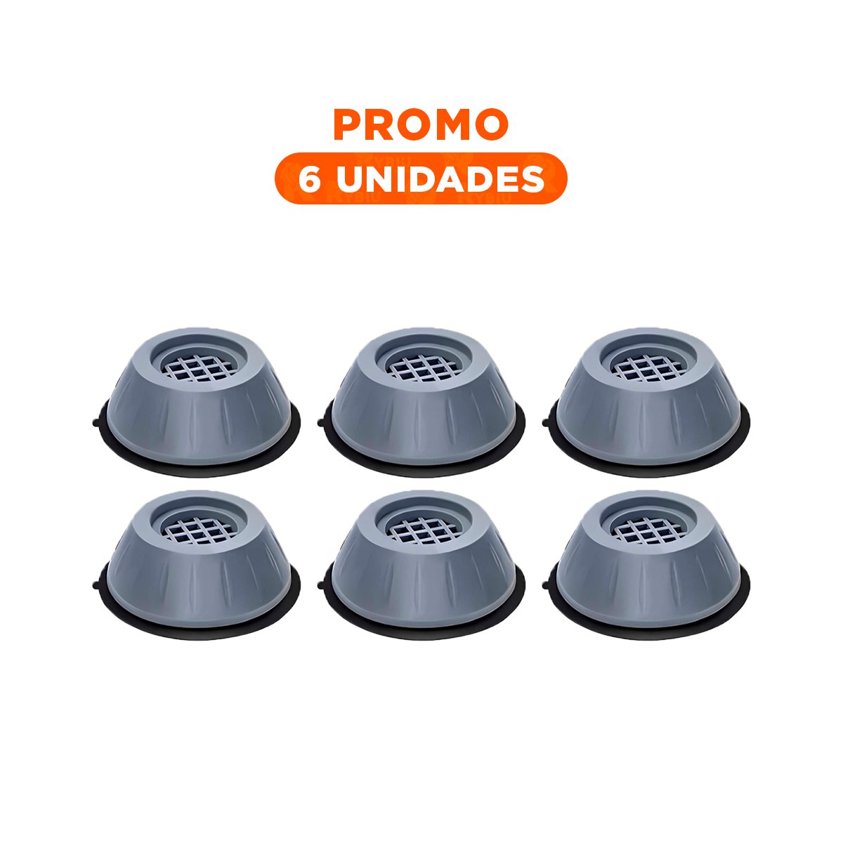 PACK6 APOYO DOMESTICO ANTIVIBRATORIO Y ANTIDESLIZANTE EN CUATRO PIEZAS - 1