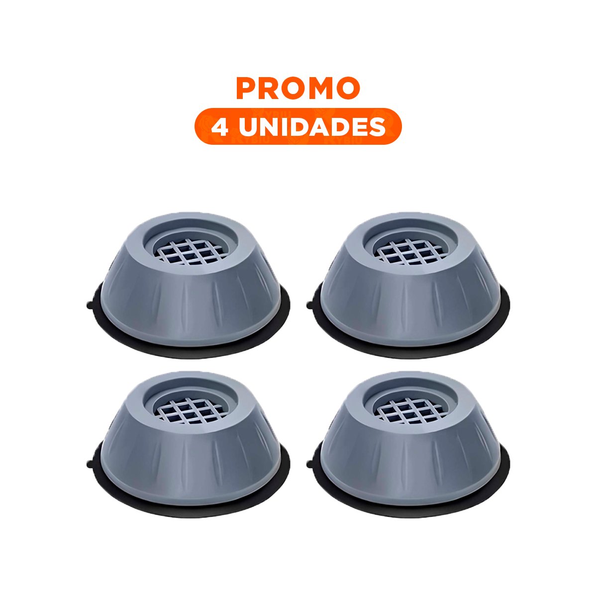 PACK4 PROTECTOR DOMESTICO ANTIVIBRATORIO Y ANTIDESLIZANTE EN SET DE CUATRO Y+REGALO STICKER - 1