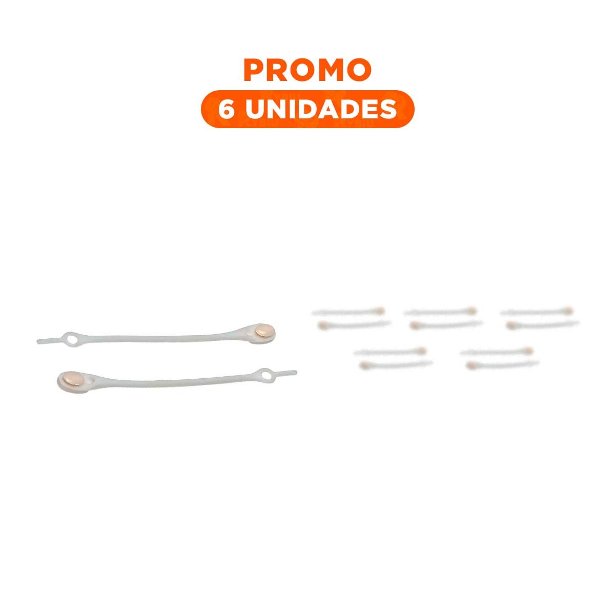 PACK6 FIJADOR DE SILICONA PRACTICO PARA ORDEN DE CABLE EN ESCRITORIO BLANCO - 1