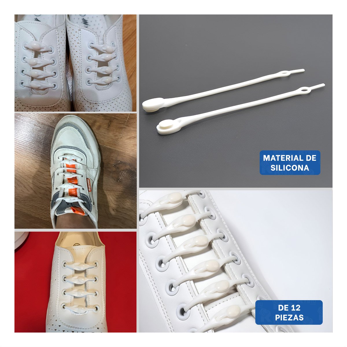 SUJETA CABLE DE SILICONA PRACTICO PARA ORDENAR ESPACIO DE ESCRITORIO BLANCO Y+LIGAS REGALO - 5