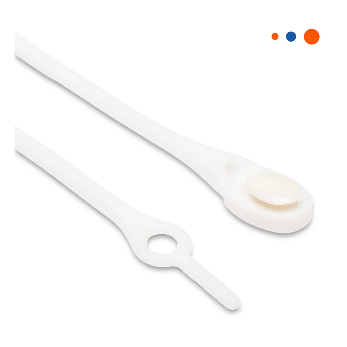 SUJETA CABLE DE SILICONA RESISTENTE PARA USO DIARIO EN CASA Y TRABAJO BLANCO Y+REGALO STICKER - 3