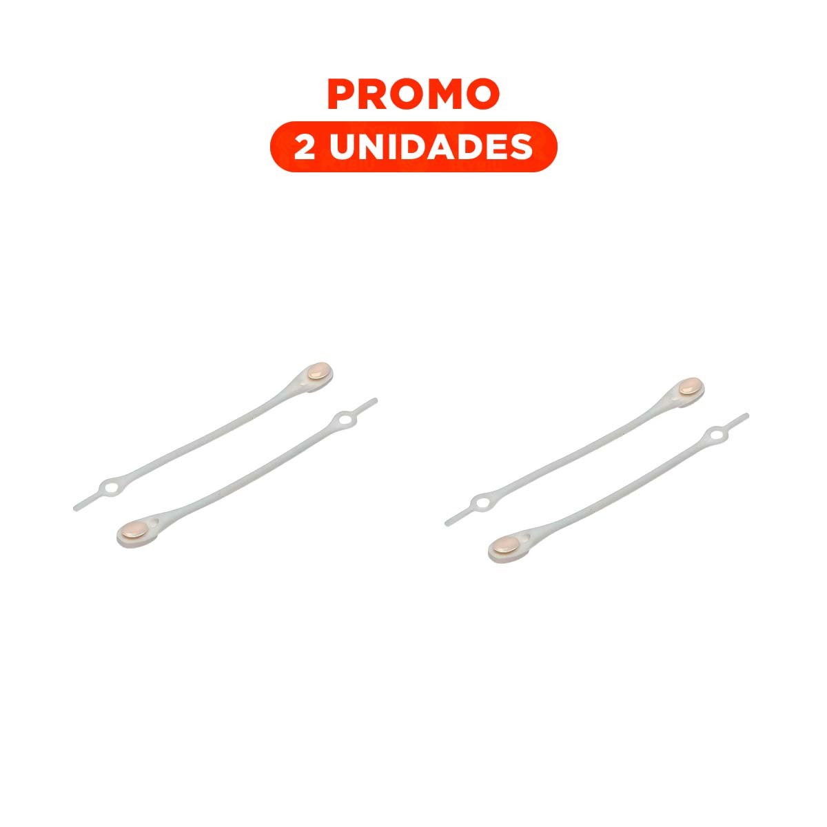 PACK2 SUJETADOR DE SILICONA RESISTENTE PARA USO DIARIO EN OFICINA BLANCO - 1