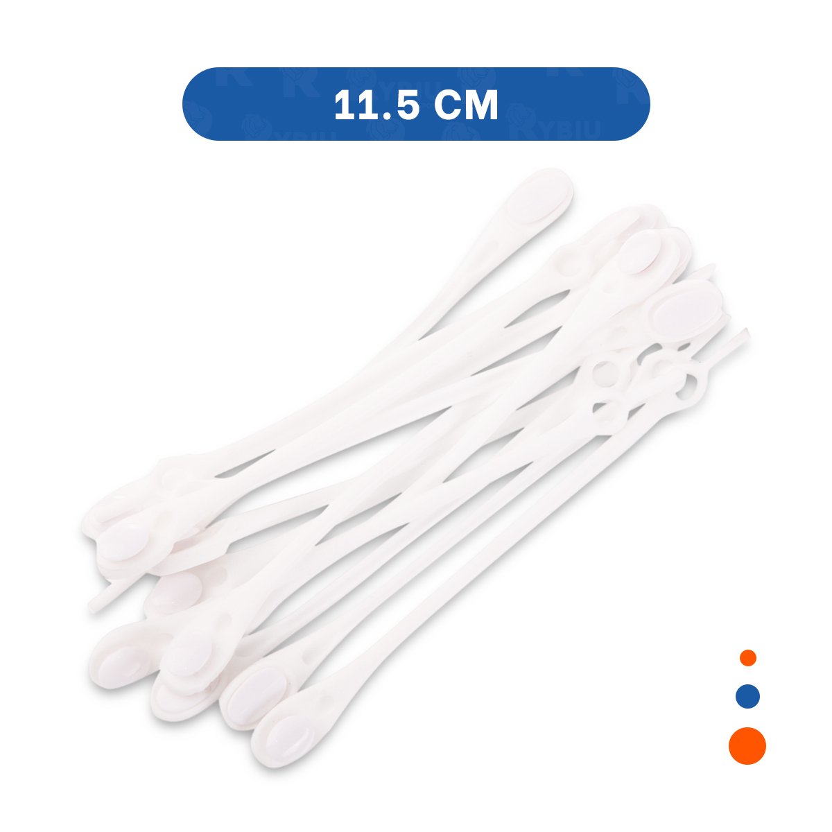 PACK2 SUJETADOR DE SILICONA RESISTENTE PARA USO DIARIO EN OFICINA BLANCO - 4