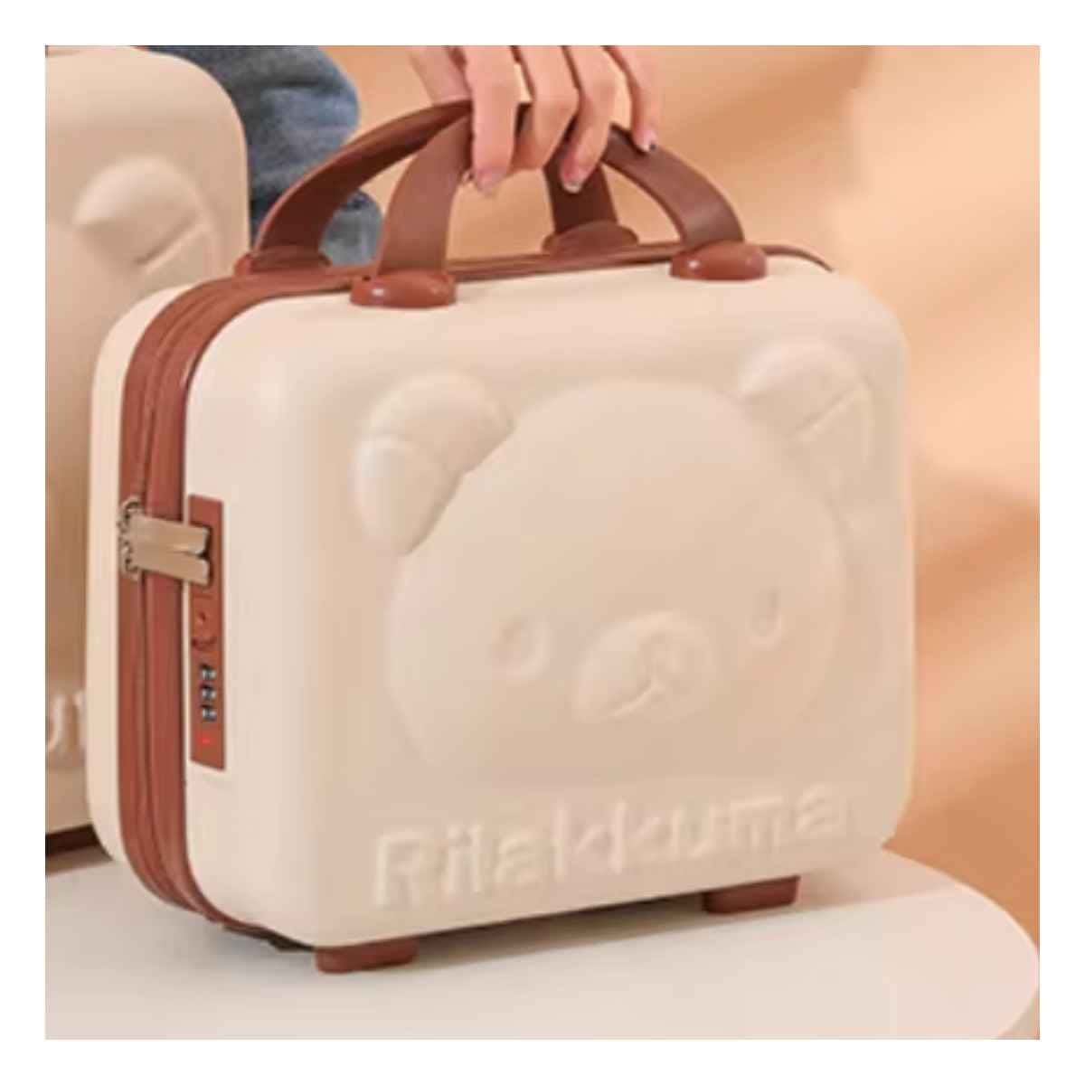 PACK6 PETACA COMPACTO DE OSO EN COLOR BEIGE CON USO MULTIUSOS - 3
