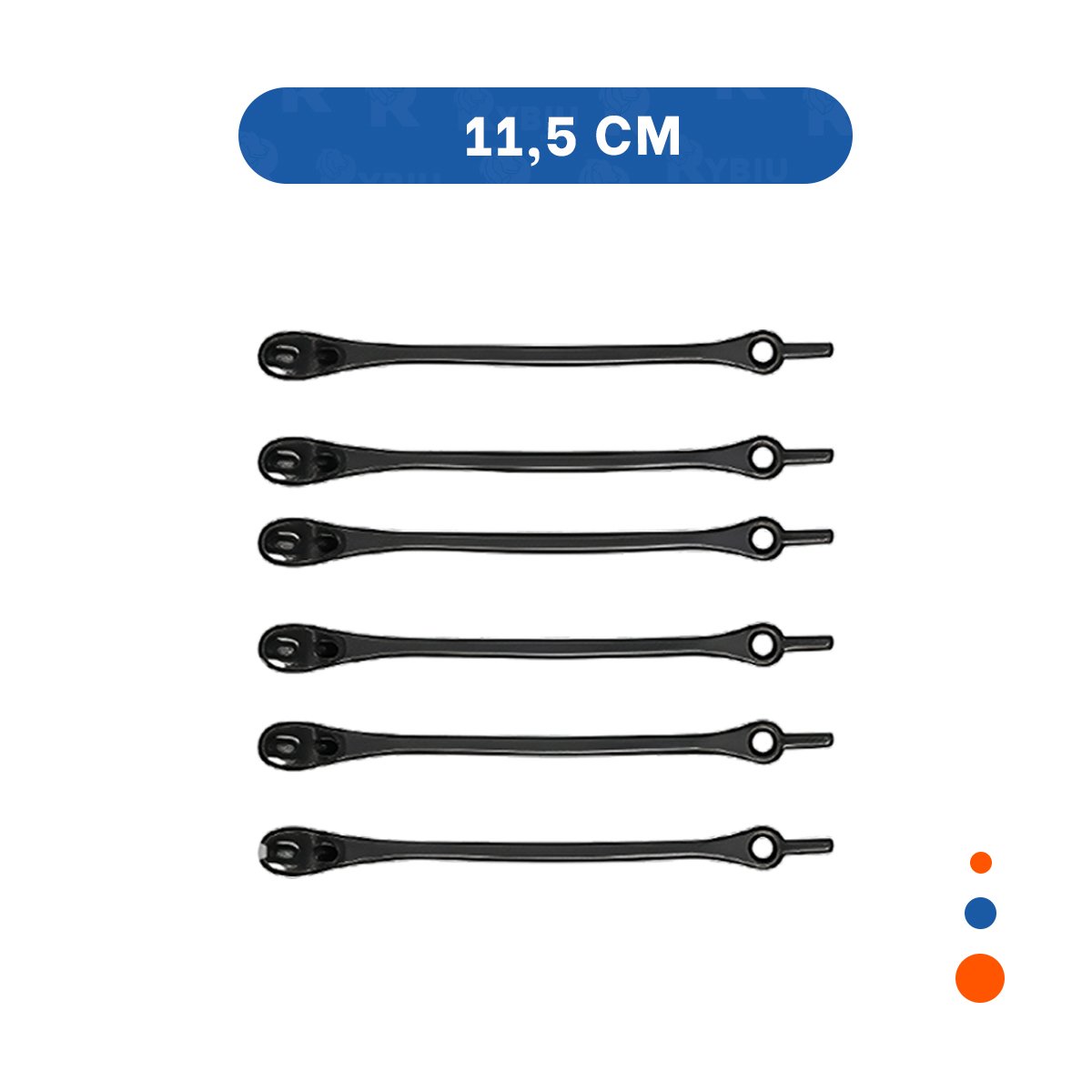 PACK2 SUJETADOR DE SILICONA MULTIUSO PARA AJUSTE DE CABLE SEGURO NEGRO Y+REGALO STICKER - 4