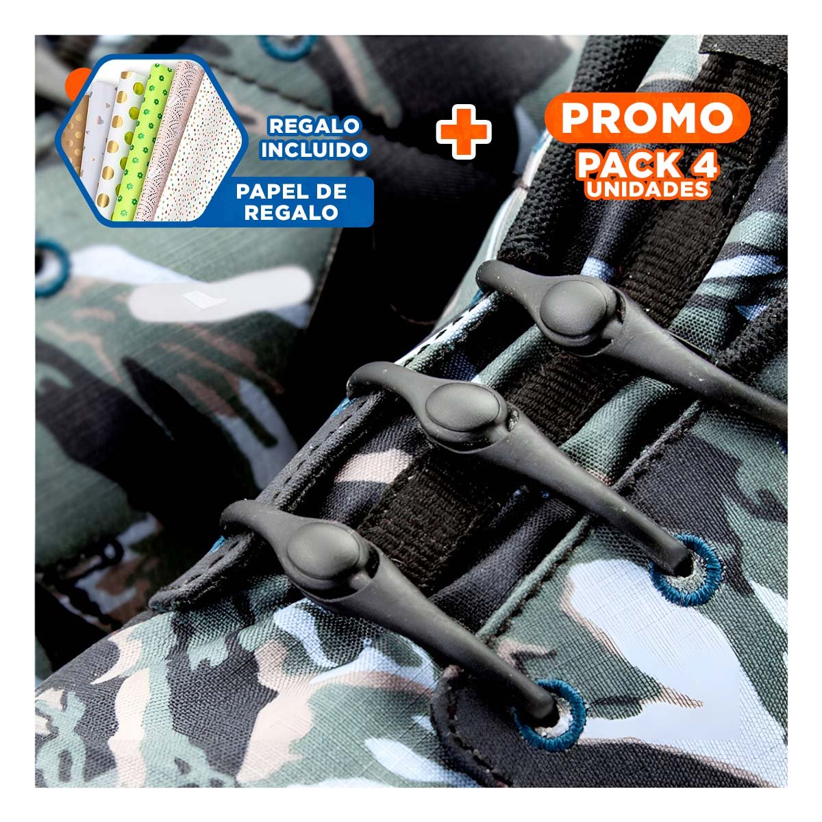 PACK4 FIJADOR DE SILICONA SUAVE PARA ORGANIZAR CABLE EN MESA NEGRO YPAPEL REGALO - 1