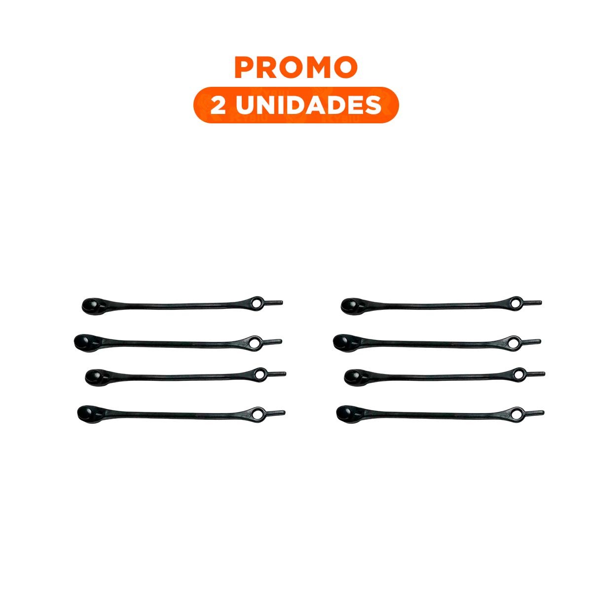 PACK2 SUJETADOR DE SILICONA RESISTENTE PARA USO DIARIO EN OFICINA NEGRO - 1