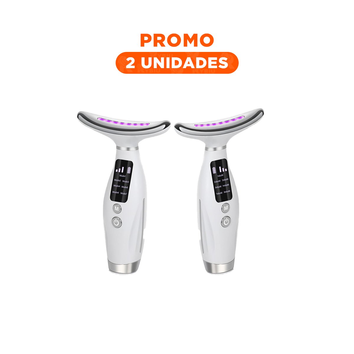 PACK2 HERRAMIENTA FACIAL 7 MODOS DE COLOR LUZ LED BLANCO PARA PIEL DIARIO - 1