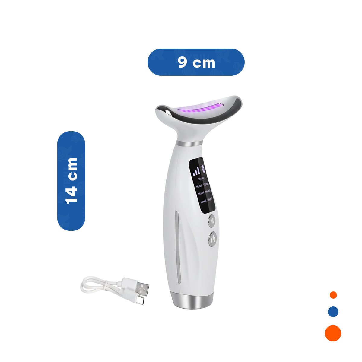 PACK2 HERRAMIENTA FACIAL 7 MODOS DE COLOR LUZ LED BLANCO PARA PIEL DIARIO - 4
