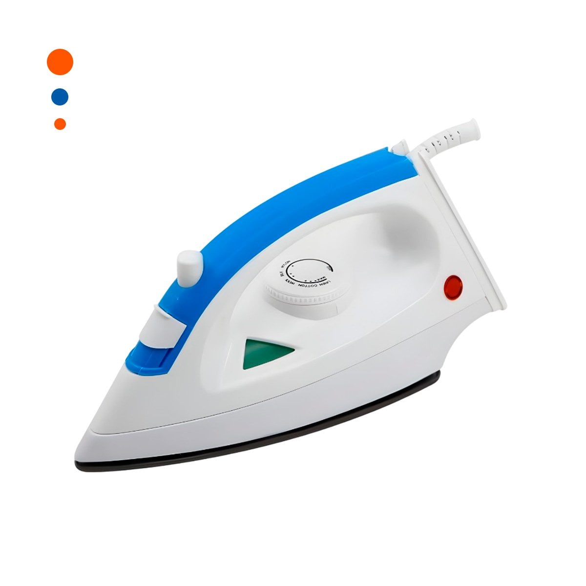 PLANCHADOR DE VAPOR ELECTRICA BLANCO Y AZUL USO HOGAR DISENO MODERNO ACTUAL YPAPEL REGALO - 1