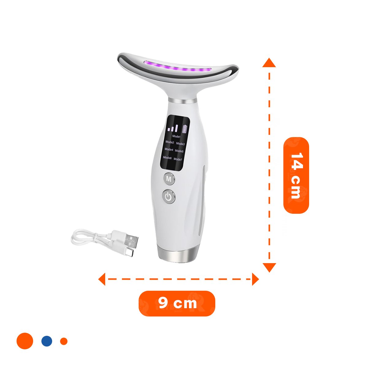 PACK4 SISTEMA FACIAL 7 MODOS DE COLOR LUZ LED BLANCO CUIDADO DIARIO EN CASA Y+REGALO STICKER - 4