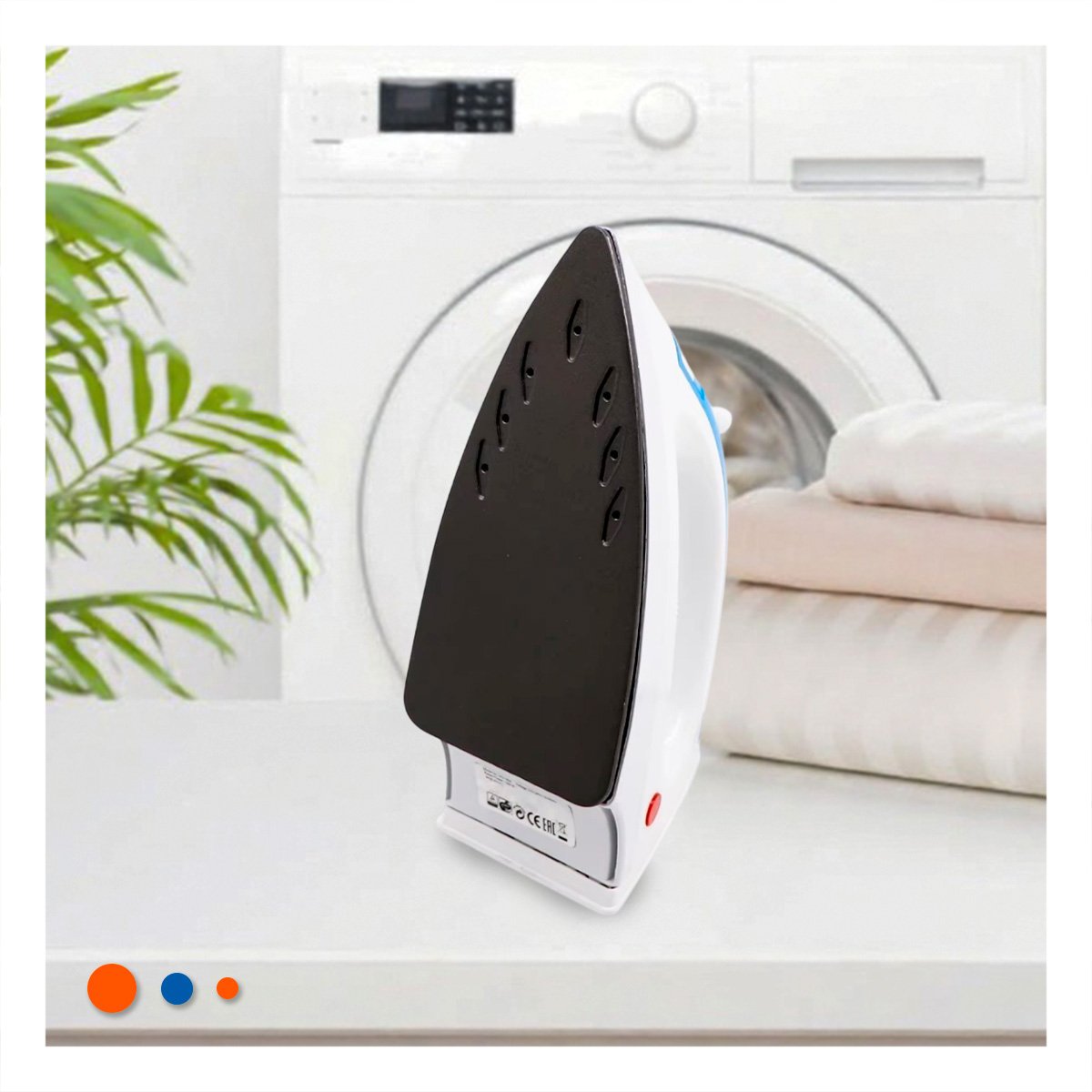 PACK6 DISPOSITIVO DE VAPOR ELECTRICA BLANCO Y AZUL POTENTE CUIDADO ROPA HOGAR - 3