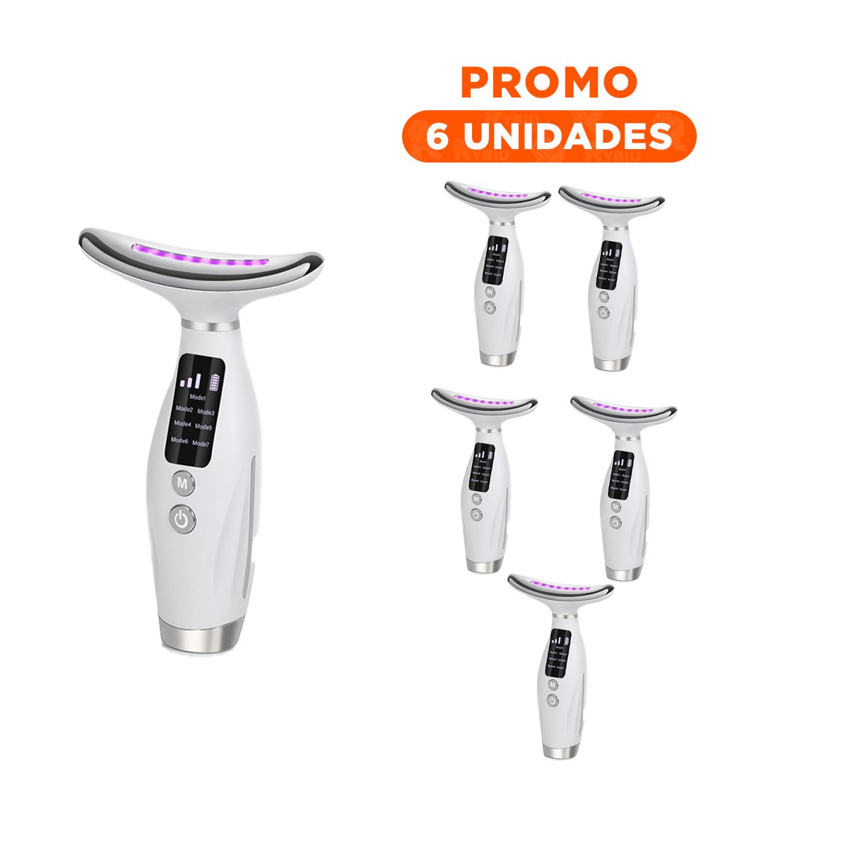PACK6 SISTEMA FACIAL 7 MODOS DE COLOR TERAPIA DE LUZ BLANCO USO DIARIO - 1