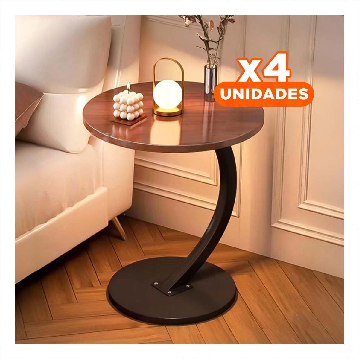 PACK4 MOSTRADOR CIRCULAR 40X60CM MARRON Y NEGRO FORMATO COMPACTO PRO MAX - 1