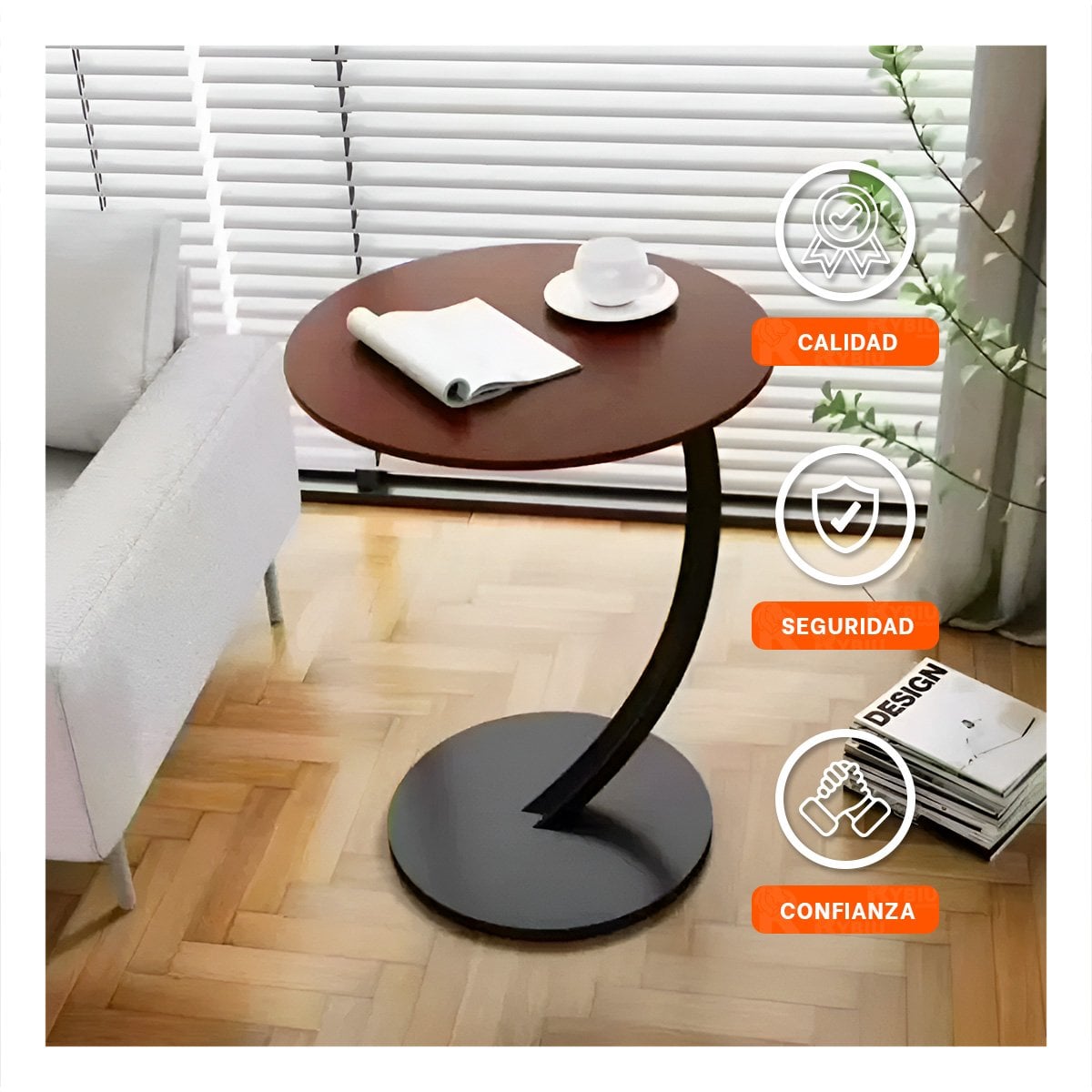 PACK4 MOSTRADOR CIRCULAR 40X60CM MARRON Y NEGRO FORMATO COMPACTO PRO MAX - 3