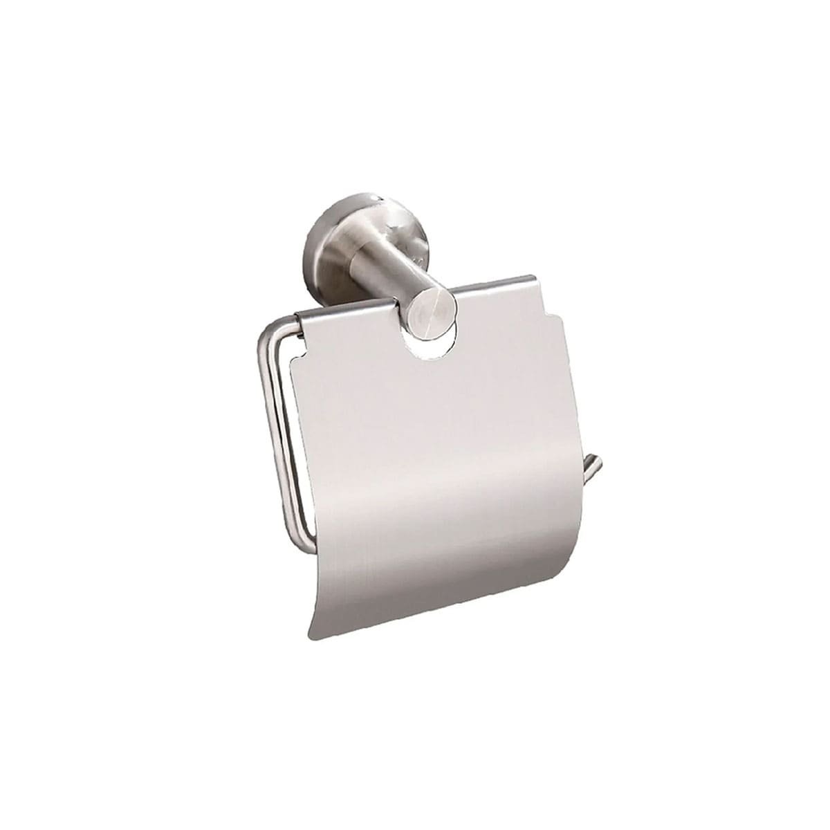 PORTA PARA PAPEL HIGIENICO CON DISENO COMPACTO PARA PARED PLATEADO TOP YLIGAS REGALO - 3