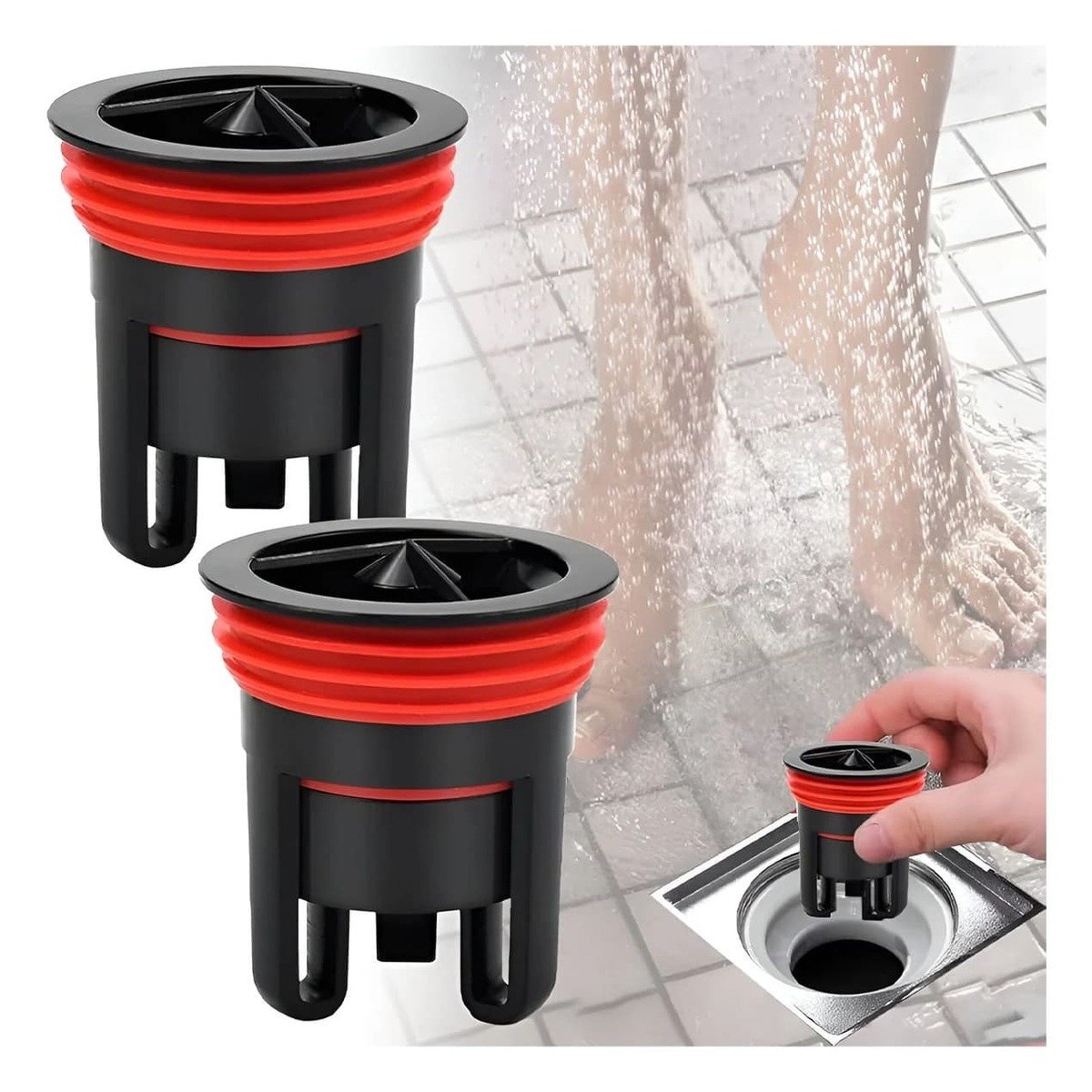 SISTEMA DE PISO CON DRENAJE Y PREVENCION DE OLORES PARA COCINA NEGRO Y+PAPEL REGALO - 2