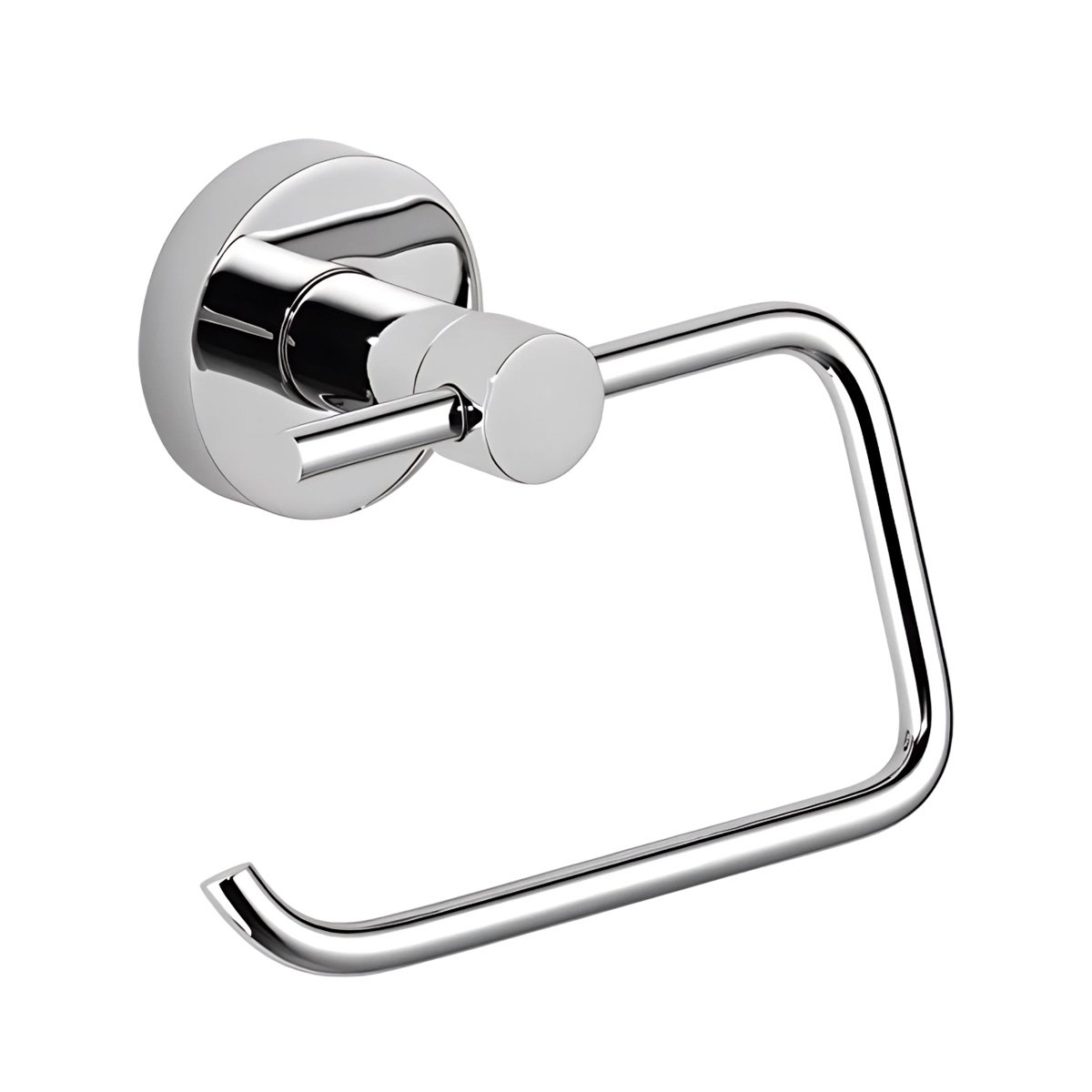 PORTA PARA PAPEL HIGIENICO PARA PARED BASE FIRME USO DIARIO PLATEADO YLIGAS REGALO - 3