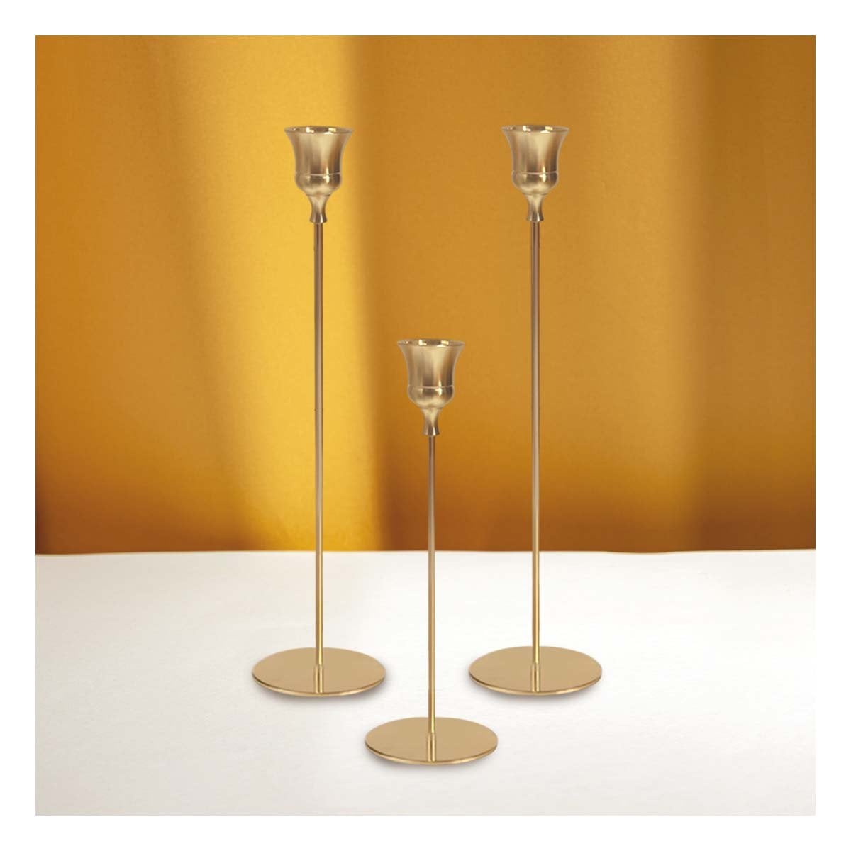 SOPORTE DECORATIVO PARA VELAS EN METAL PARA SALA COMEDOR O ESPACIOS SOCIALES Y+LIGAS REGALO - 2