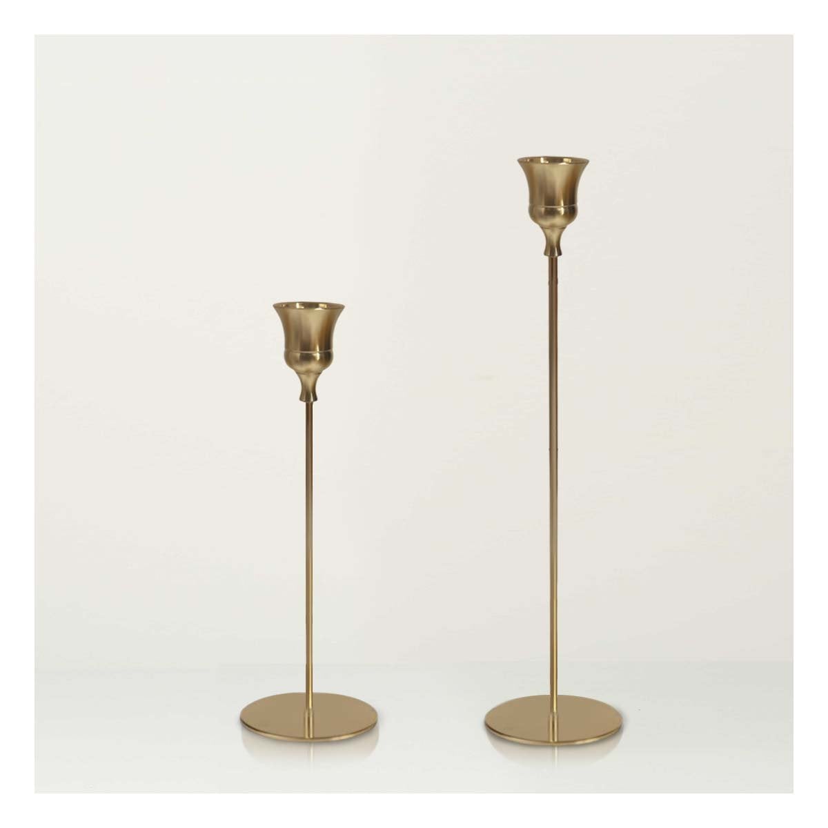 PACK2 SOPORTE ELEGANTE DE METAL PARA VELAS EN ESPACIOS SOCIALES DEL HOGAR - 2