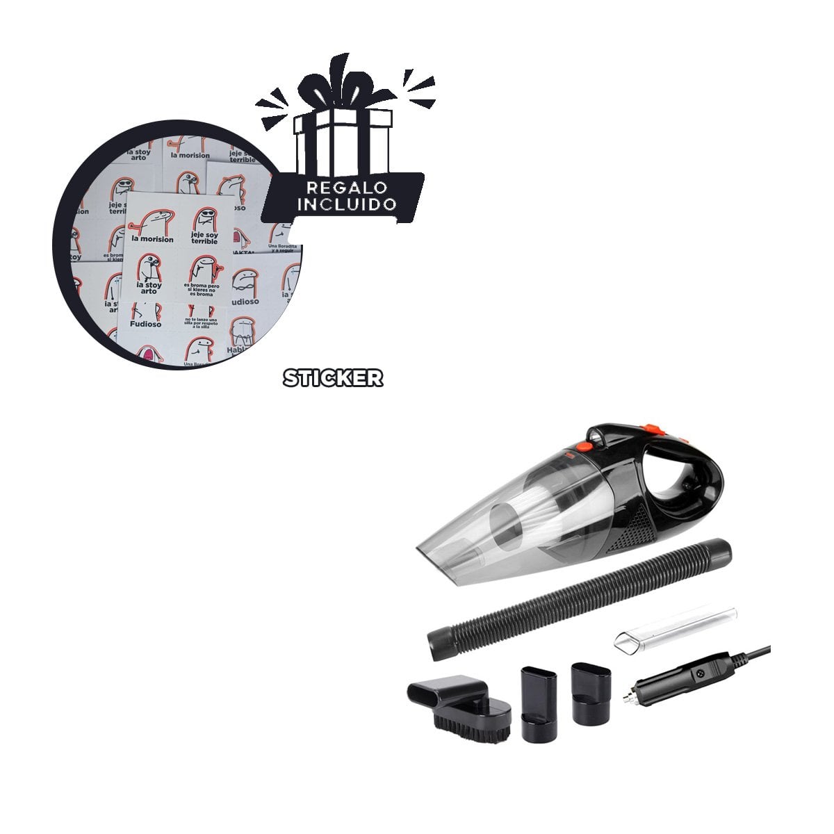 INSTRUMENTO DE LIMPIEZA CON LINTERNA PARA SUPERFICIES PEQUENAS DEL HOGAR Y+REGALO STICKER - 1