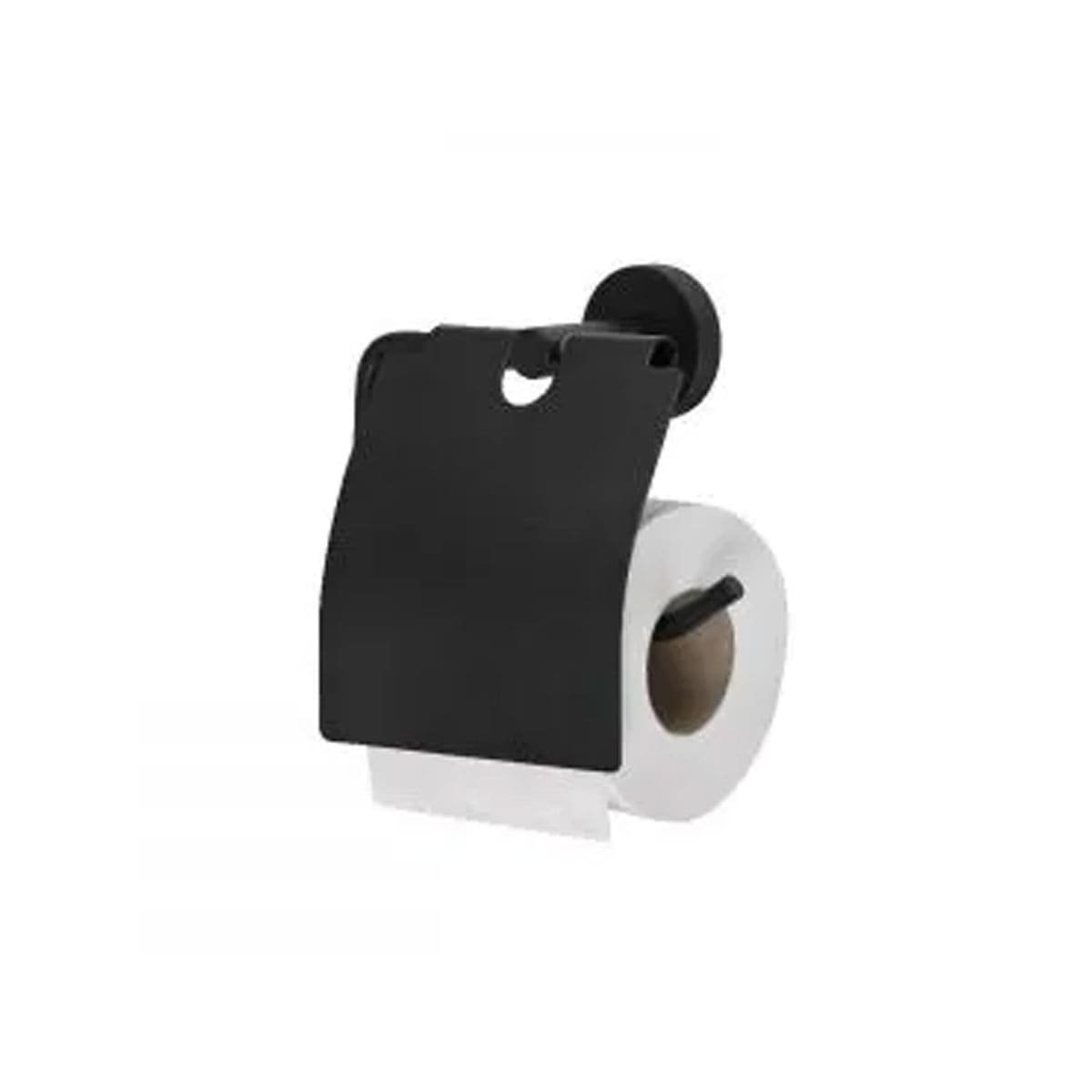 PACK6 MODULO PARA PAPEL HIGIENICO CON BASE ESTABLE PARA PARED NEGRO MAX YREGALO STICKER - 2