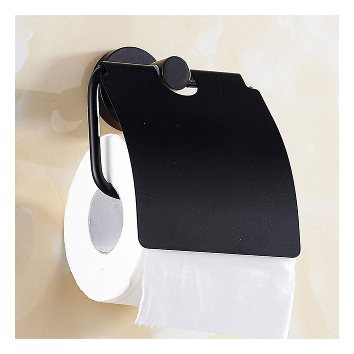 PACK6 MODULO PARA PAPEL HIGIENICO CON BASE ESTABLE PARA PARED NEGRO MAX YREGALO STICKER - 5