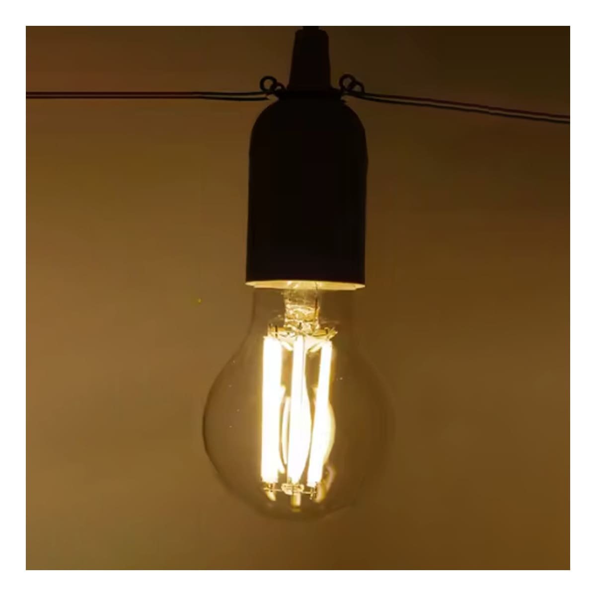 FOCO LED 4W TRANSPARENTE LUZ BLANCA PARA CASA HOGAR DECORACION FESTIVA Y+PAPEL REGALO - 2